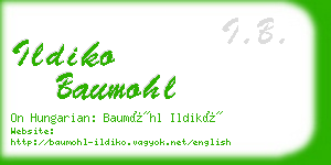 ildiko baumohl business card